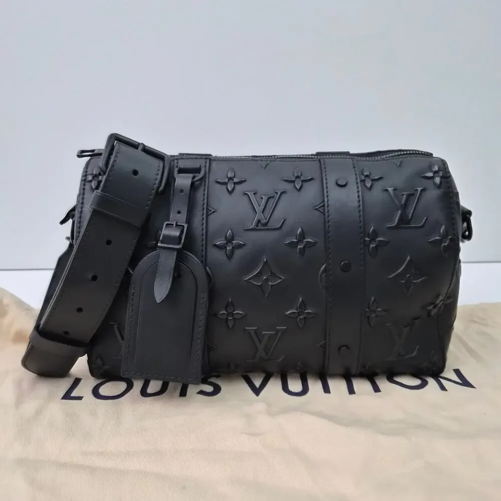 Louis Vuitton Monogram Seal City Keepall Black